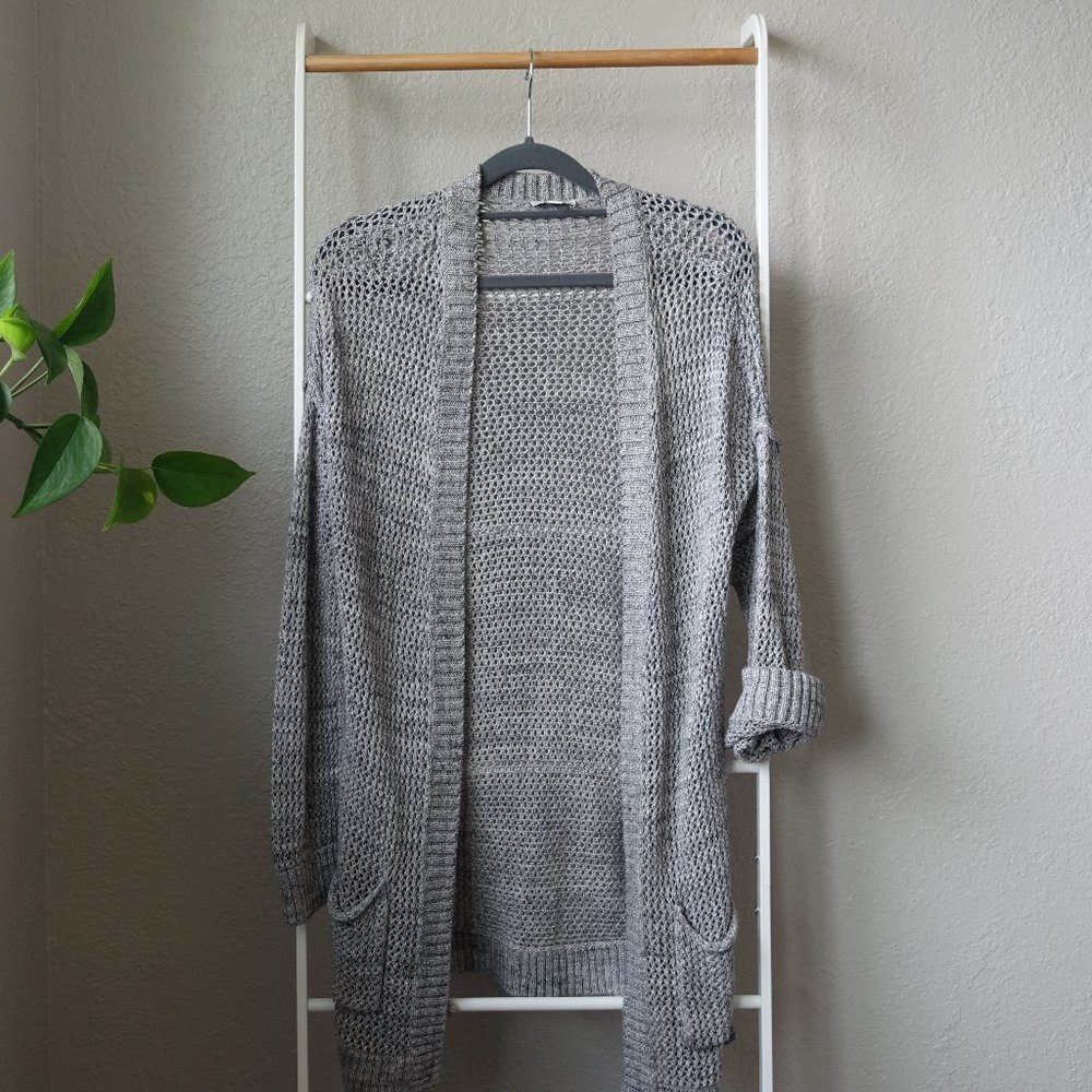 Gap Long Cardigan, Gray - Women's XS